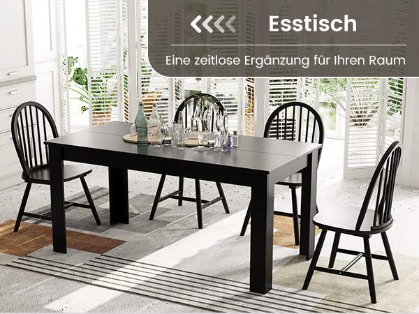 Großzügiger Verlängerungstisch