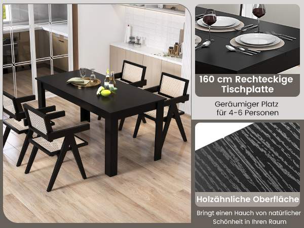 Großzügiger Verlängerungstisch