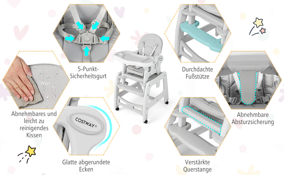 wandelbarer Babystuhl