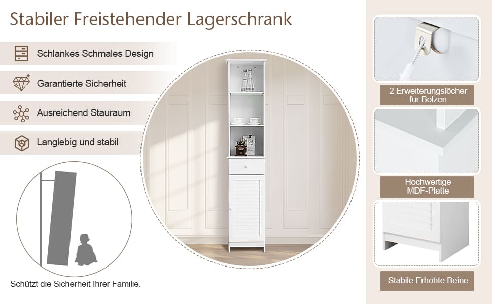 Badezimmeraufbewahrungsschrank