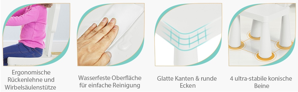 kindertisch und stühle für mädchen