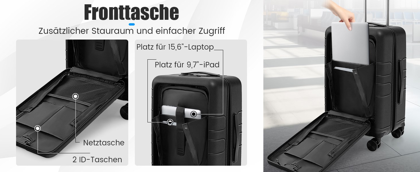 handgepäckkoffer mit usb-anschluss