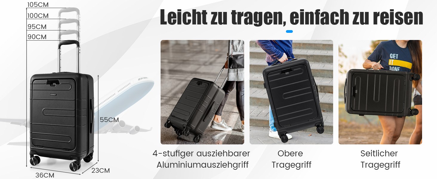 rollkoffer mit spinner-rädern
