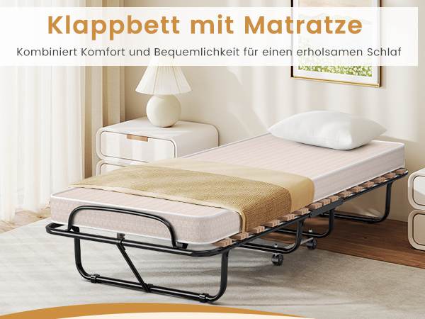 Praktisches Klappbett