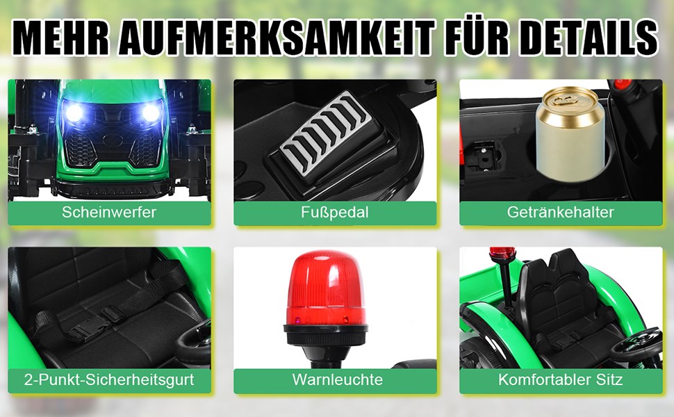 elektrischer traktor mit anhänger