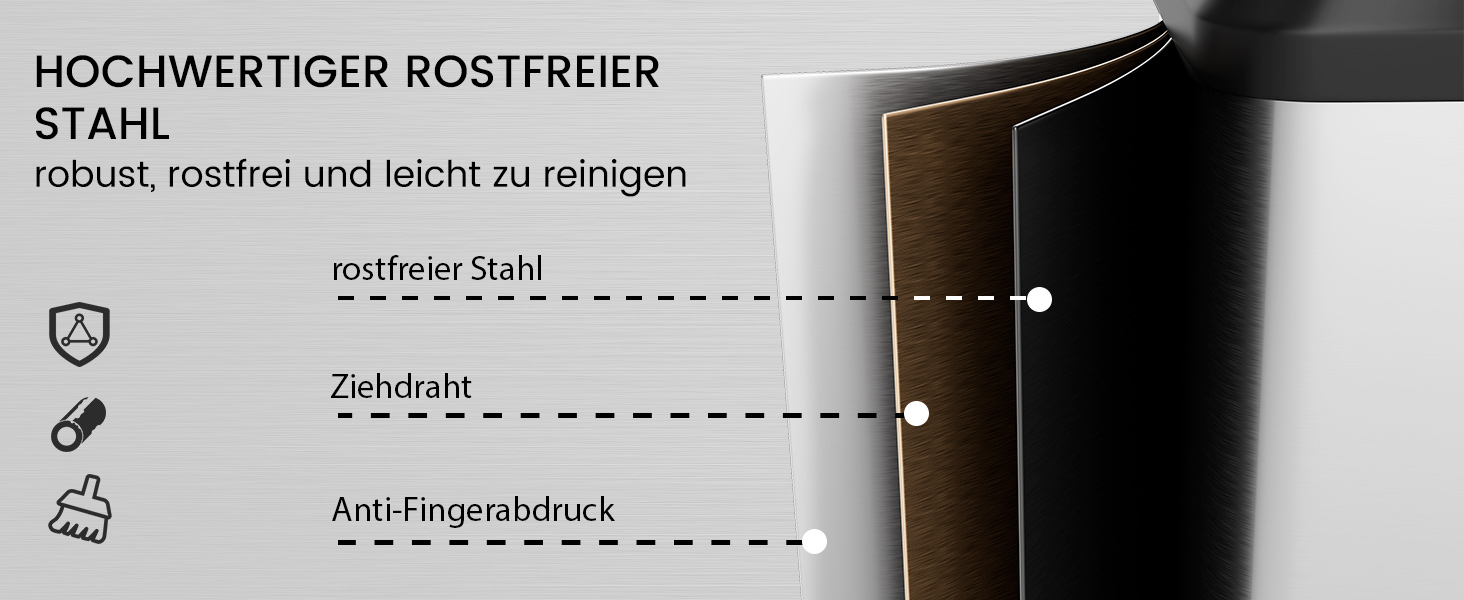 abfalleimer aus edelstahl