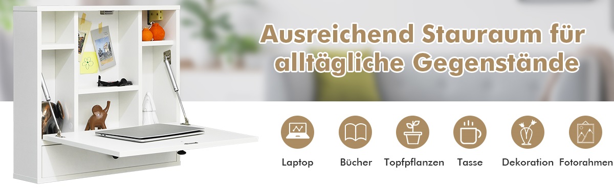 schreibtisch zur wandmontage