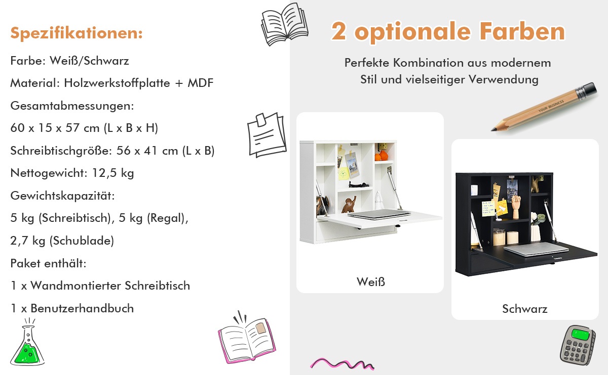 schminktisch mit herunterklappbarer tischplatte
