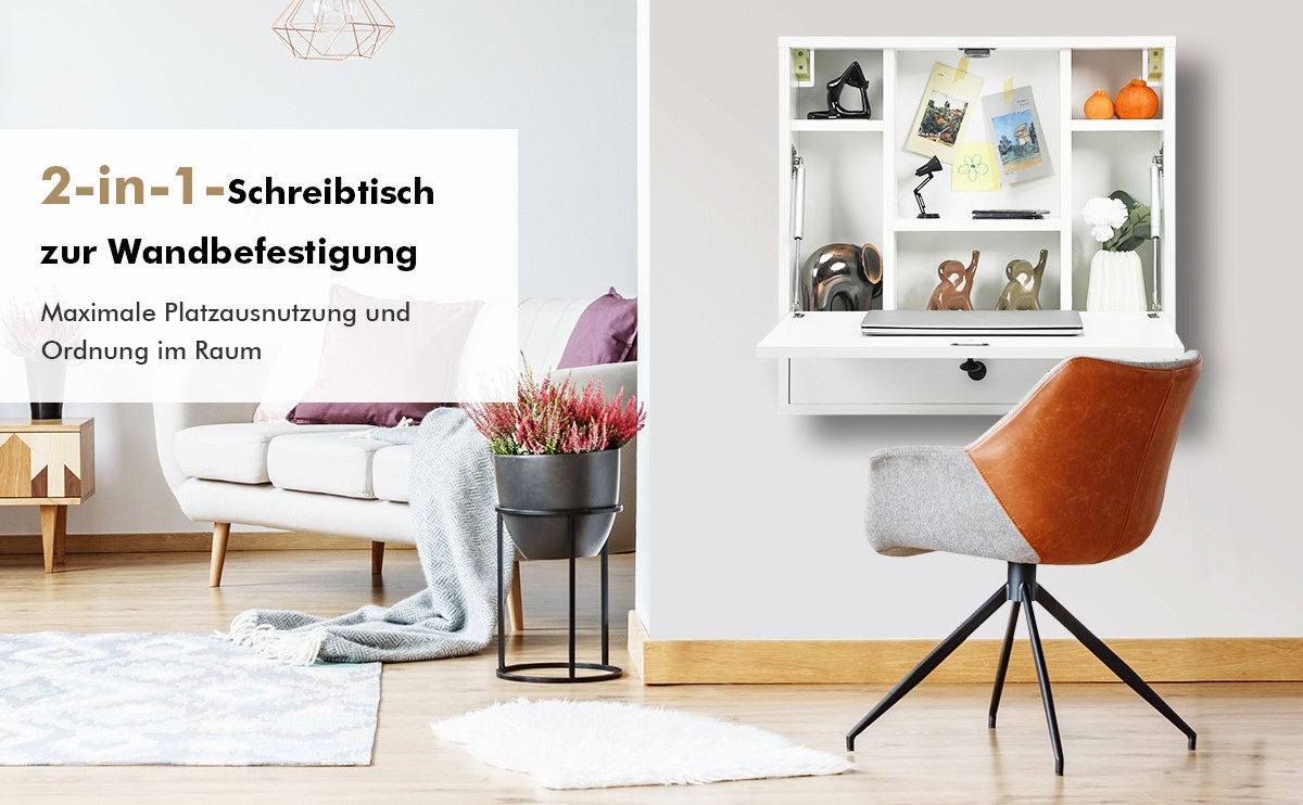 schwebender schreibtisch