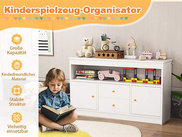Entwicklungsfördernder Spielzeugschrank