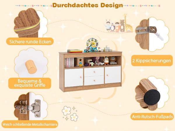 Entwicklungsfördernder Spielzeugschrank