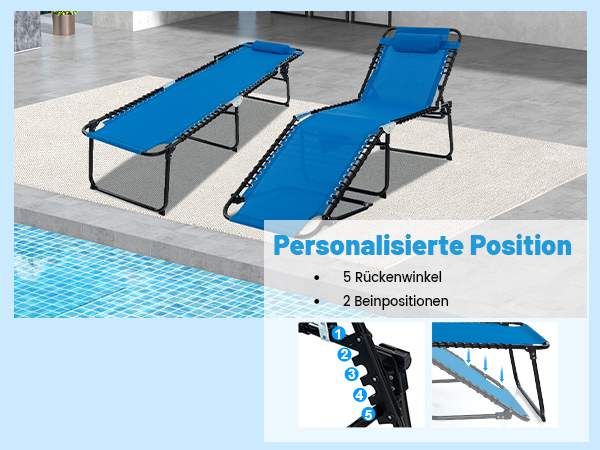 Wetterfeste Strandliege