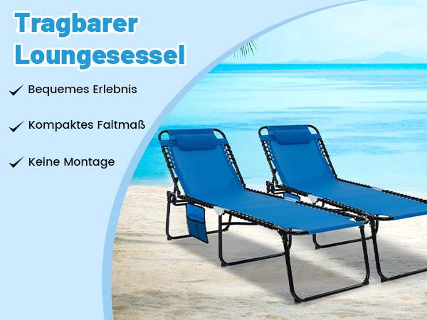Wetterfeste Strandliege