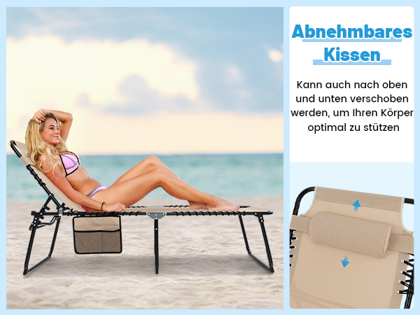 Wetterfeste Strandliege