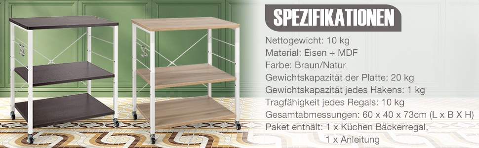 Praktischer Servierwagen