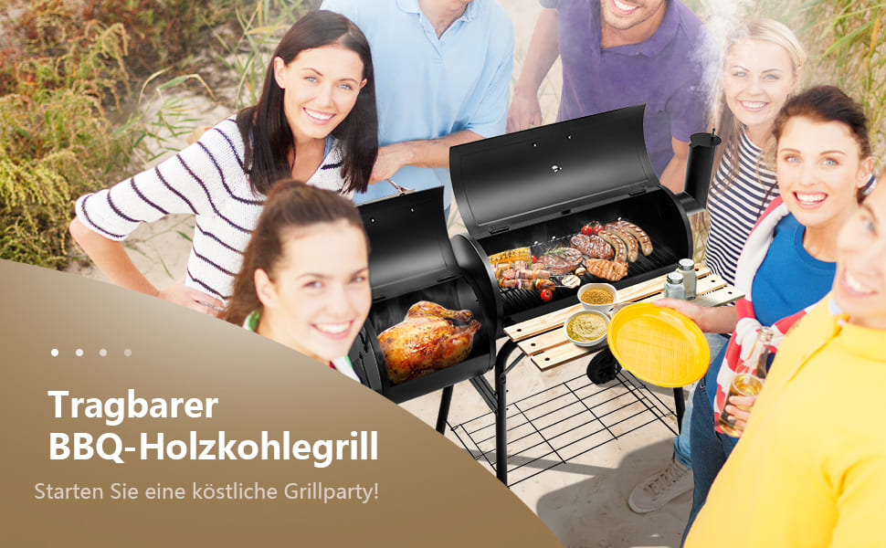 Grillkohlegrube für Terrasse und Hinterhof