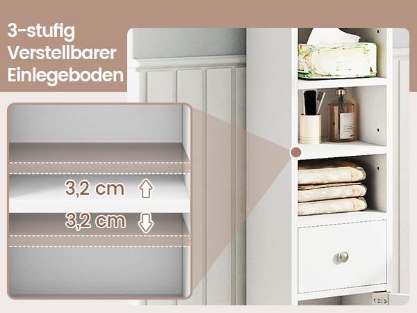 Vielseitiger Aufbewahrungsschrank