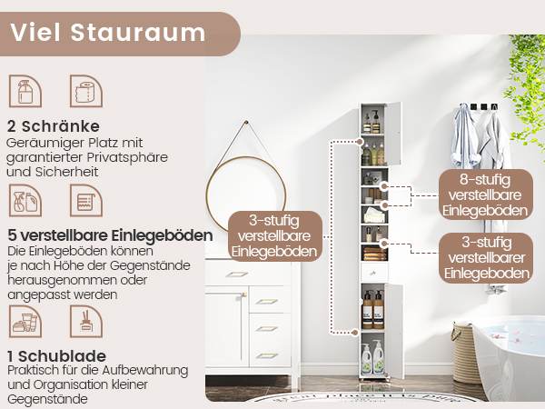 Vielseitiger Aufbewahrungsschrank