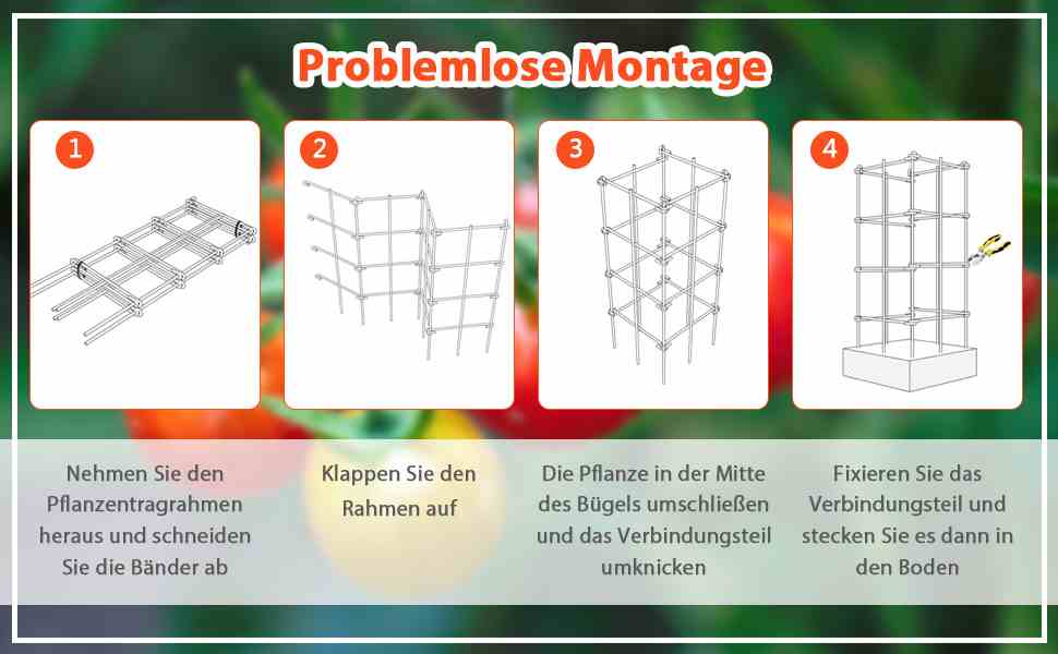 Robuste Tomatenstütze