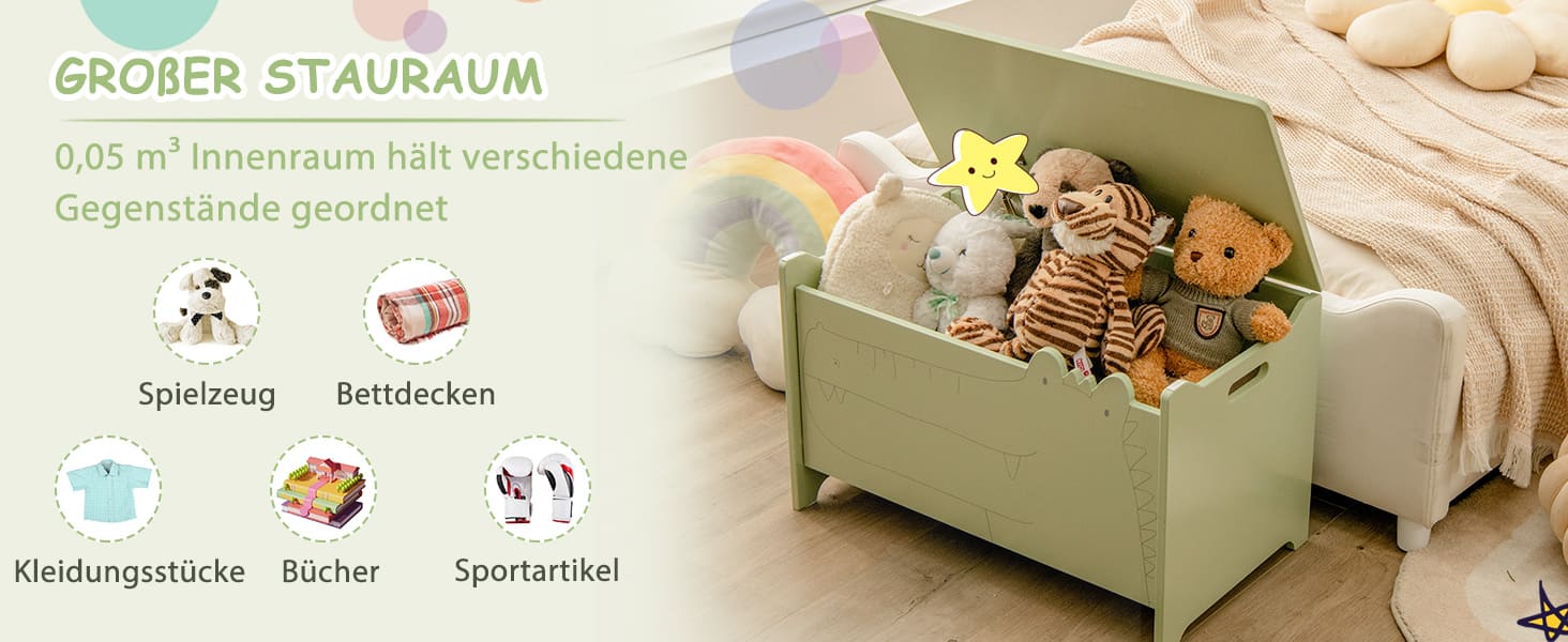 Spielzeugtruhe für Kinder