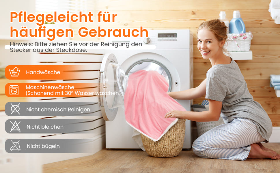 Flanell-Schnellheizdecke