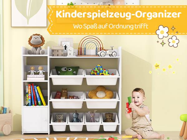 Praktisches Spielzeugregal