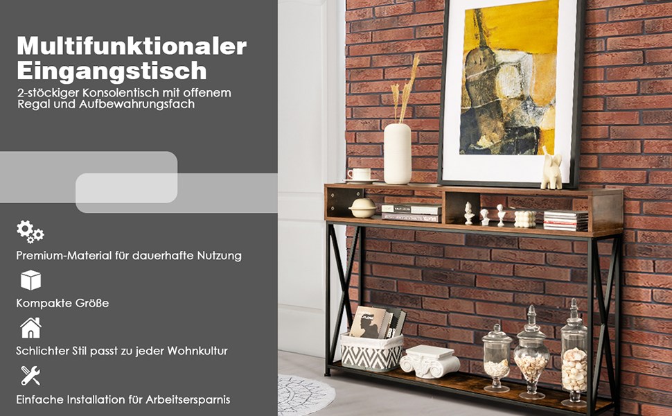 2-stufiger konsolentisch