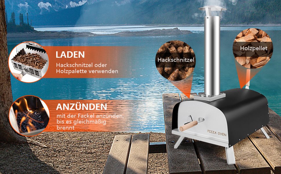 tragbarer Outdoor-Pizzaofen