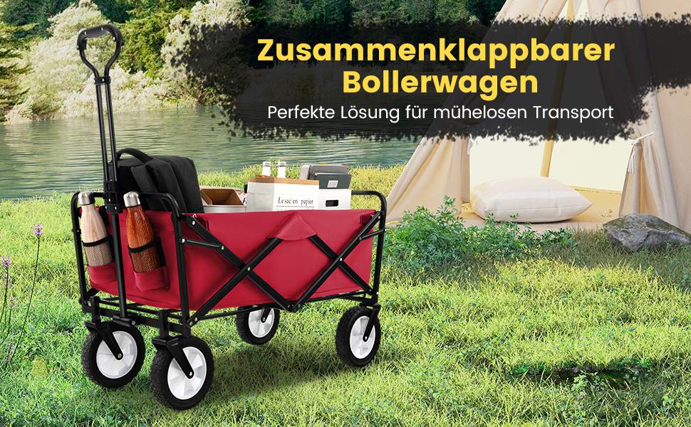 Komfortabler Strandwagen