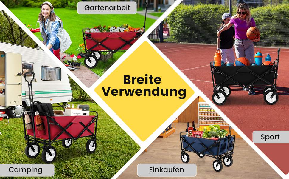 Komfortabler Strandwagen
