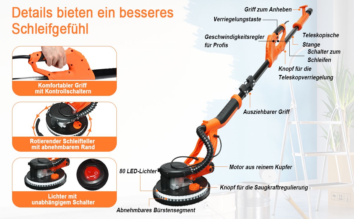 Trockenbauschleifer Staubsauger