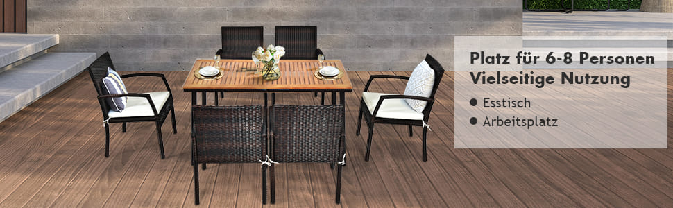 terrasse esstisch