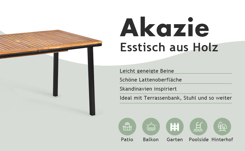 akazienholz esstisch