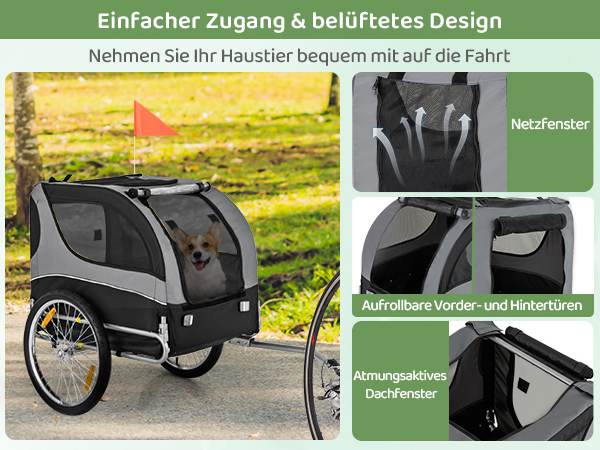 Wetterfester Fahrradanhänger
