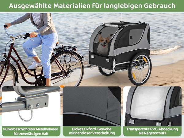 Wetterfester Fahrradanhänger