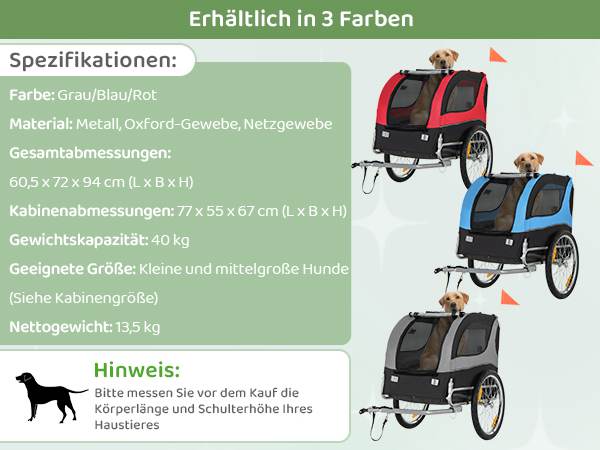 Wetterfester Fahrradanhänger