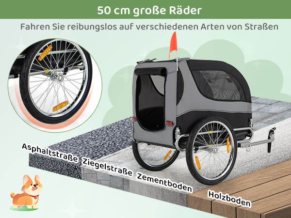 Wetterfester Fahrradanhänger