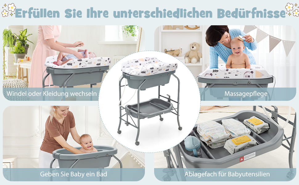 tragbarer wickeltisch