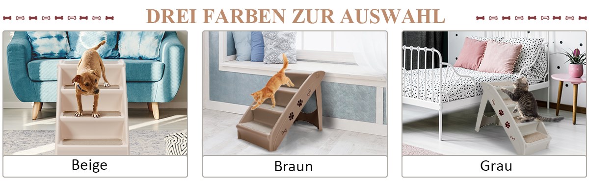 haustiertreppe aus kunststoff für kleine und mittelgroße haustiere