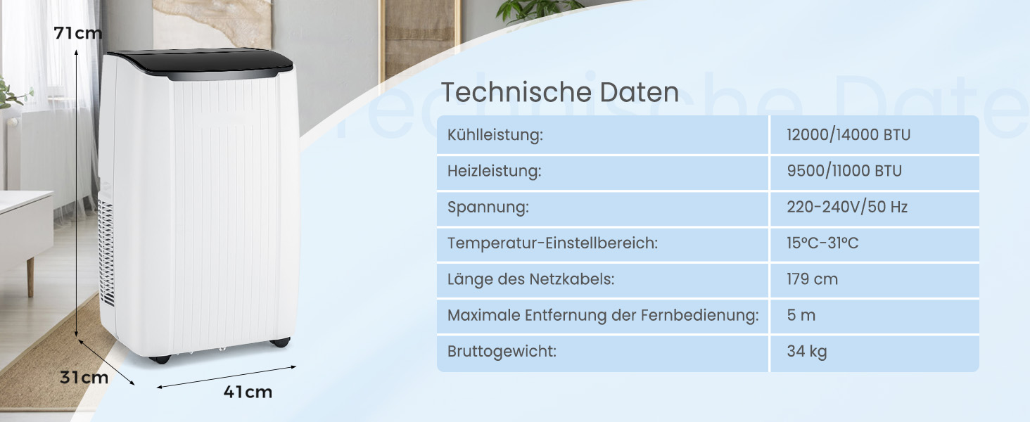tragbares klimagerät