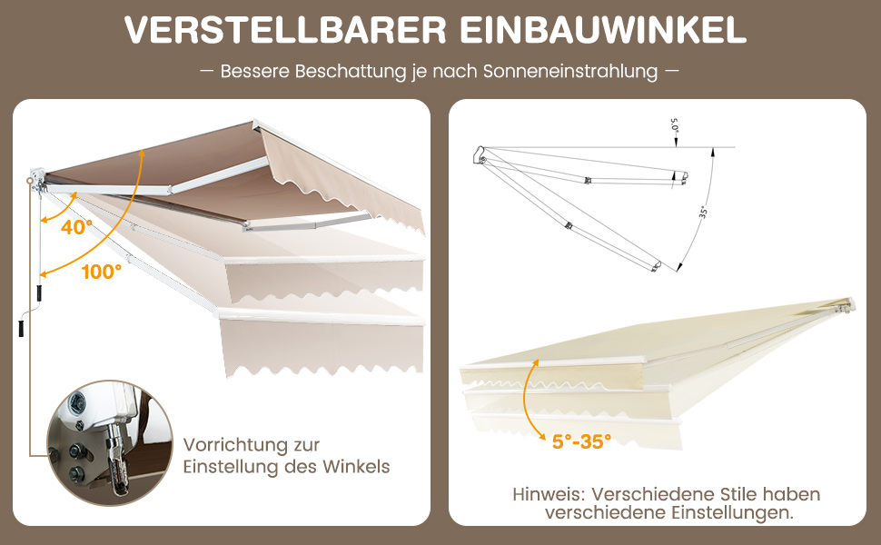 Ausfahrbare Markise