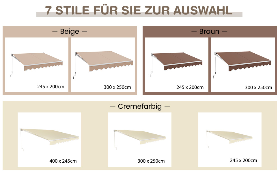 Markise für die Terrasse