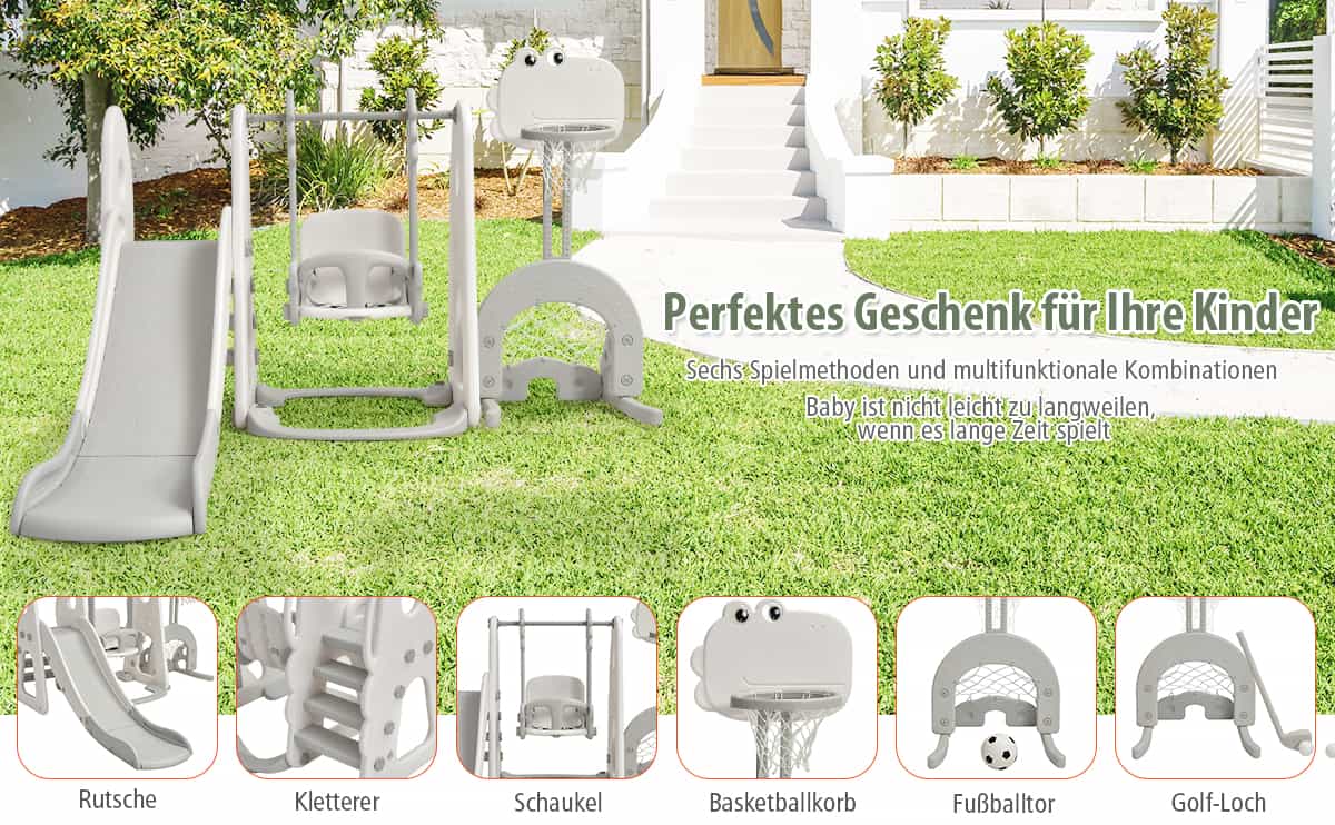 Kletterrutschen-Set mit Golfloch