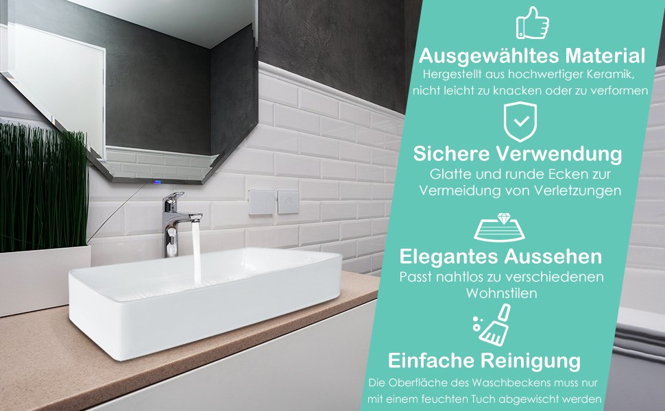 Waschbecken aus Keramik