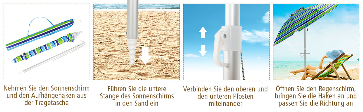 UPF 50+ strandschirm