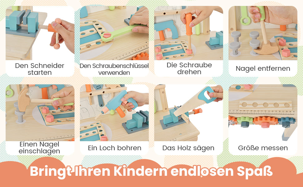 spielzeugtisch für kleine handwerker