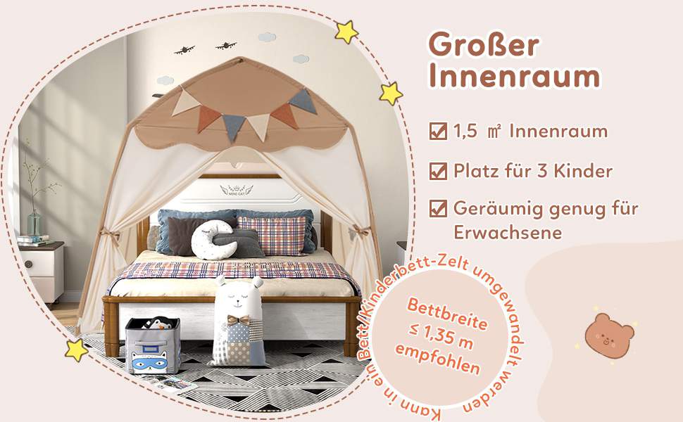 Gemütliches Kinderzelt