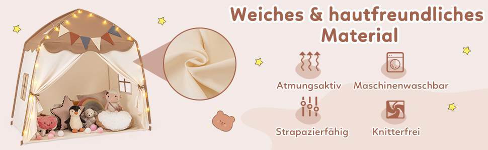 Gemütliches Kinderzelt