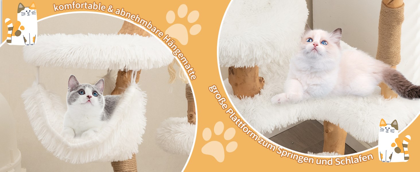 katzenmöbel mit plüschkissen