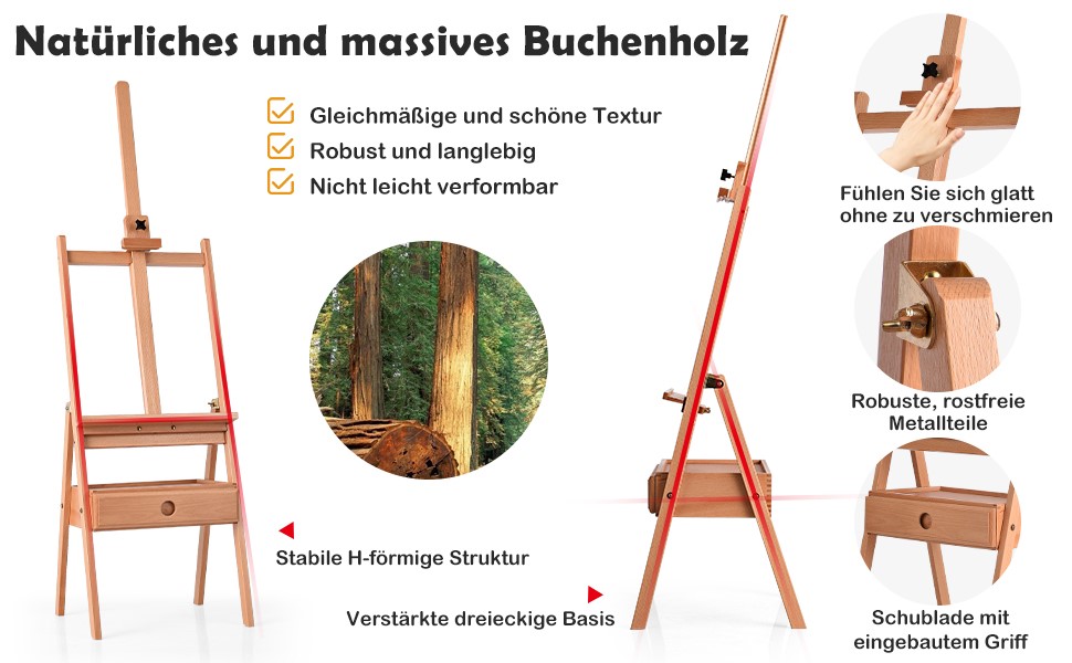 verstellbare künstlerstaffelei ständer